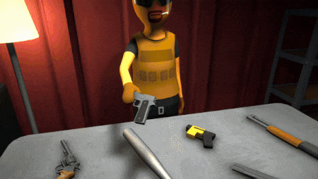 The player fighting opponents.